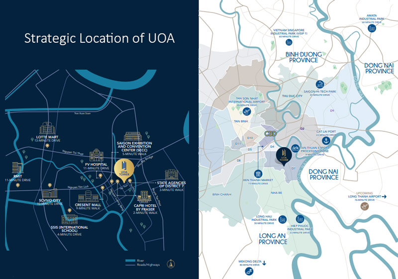 Strategic Location of UOA Tower