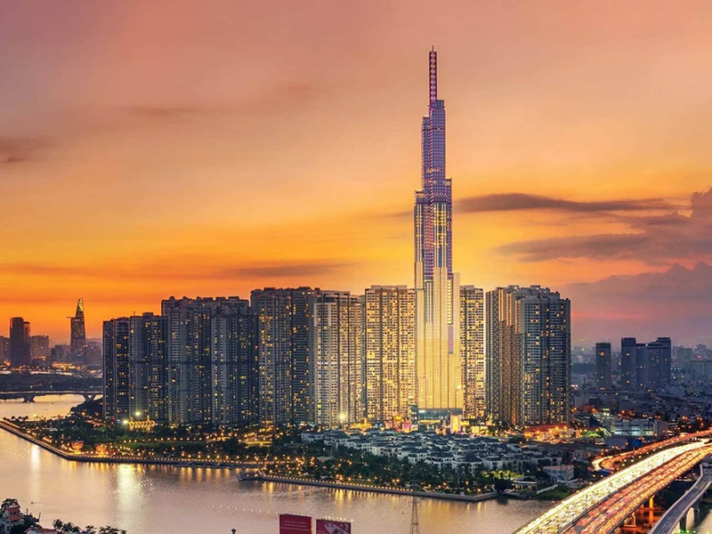 The Landmark 81 is tallest building in ho chi minh city
