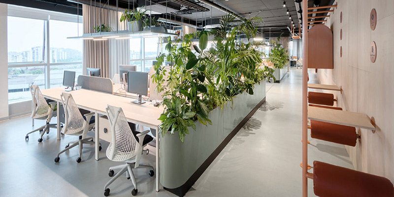 Open offices promote community spirit and social interaction within organizations