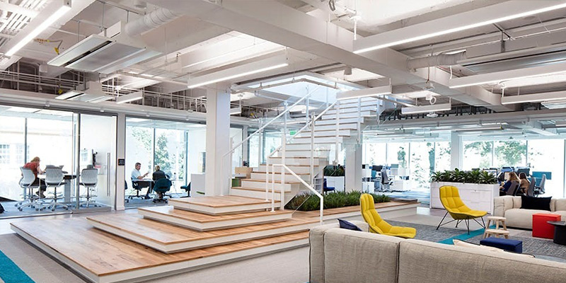 Open offices create an open and creative work environment