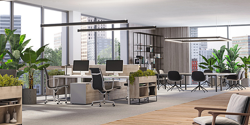 Open offices create a flexible working environment for organizations to make the most of available resources