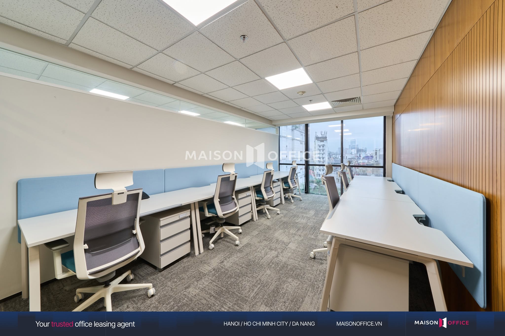 Shared offices are a common type of office space for lease
