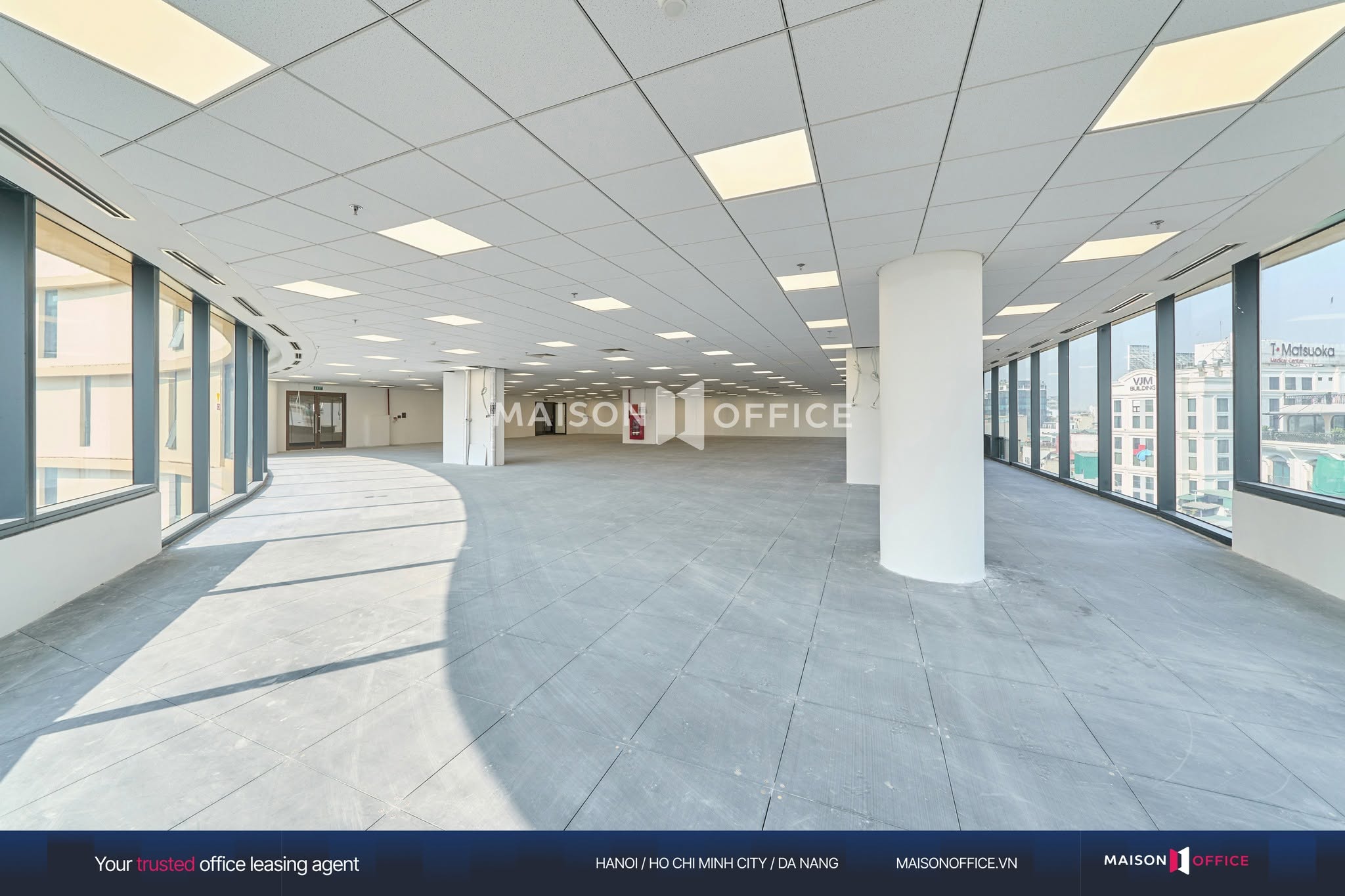 Office space in commercial buildings is one of the most common office leasing options in Vietnam