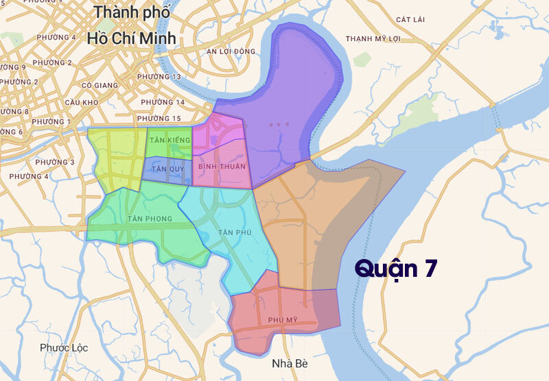 District 7 (HCMC) currently has 10 commune-level administrative units