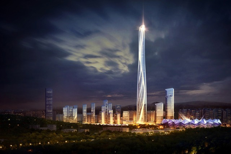 Shimao International Center Shenzhen, Hong Kong will be the tallest tower in China when completed