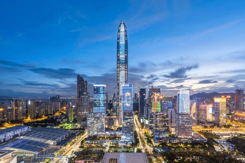 Ping An International Finance Center is the tallest building in Southern China