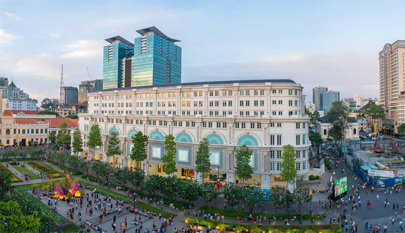 Union Square is one of the major commercial centers in Ho Chi Minh City