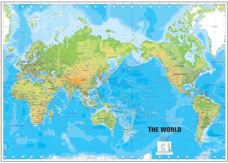 Latest world map and map of 6 continents 2026