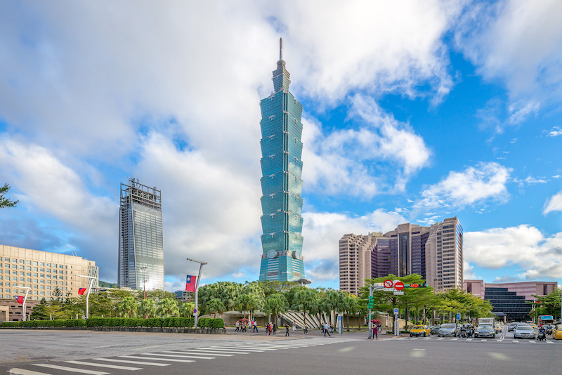 Taipei 101 Tower was once the tallest skyscraper in the world until the construction of Burj Khalifa.