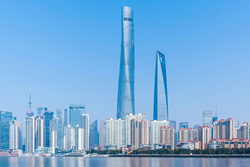 Shanghai Tower has an ideal height of up to 632m