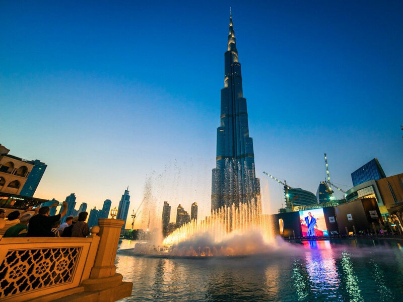 Burj Khalifa is a typical architectural highlight in Dubai