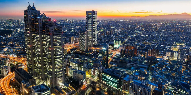 Shinjuku Park Tower is considered a "city within a city" in Shinjuku, Tokyo