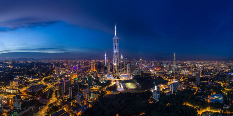 Merdeka 118 is the second tallest building in the world with a height of 678.9m