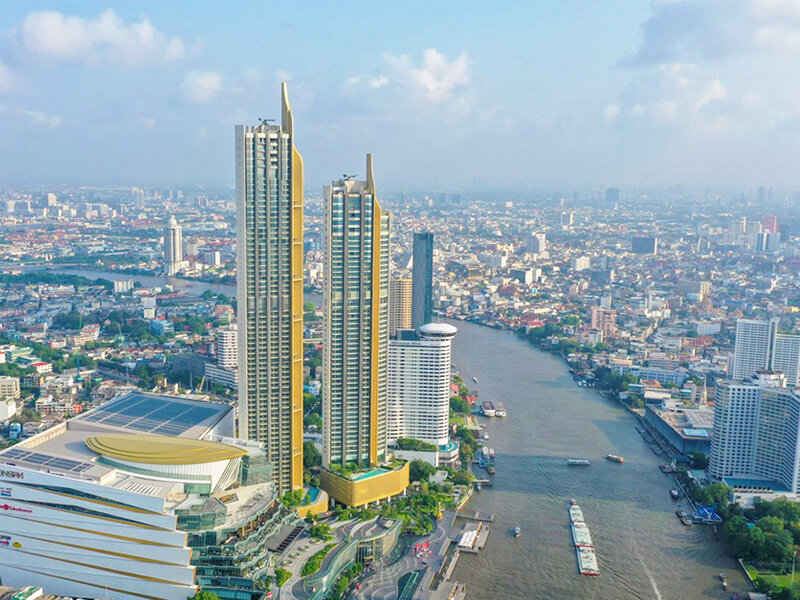 Magnolias Waterfront Residences Iconsiam is the second tallest building in Bangkok, Thailand