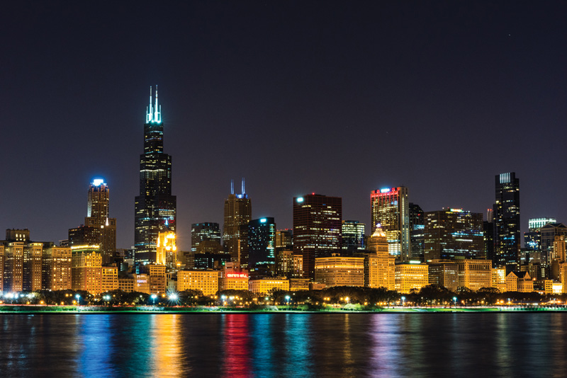 Willis Tower has impressive beauty with advanced construction technology