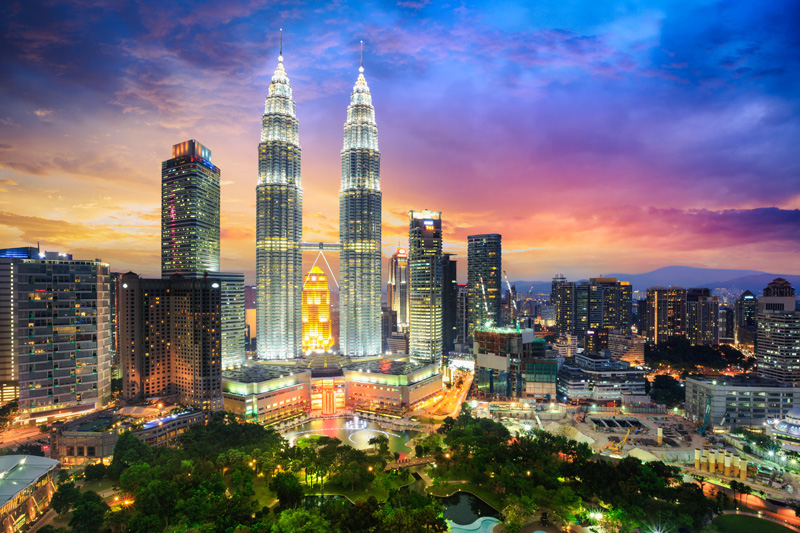 Petronas Towers is a typical architectural symbol in the world