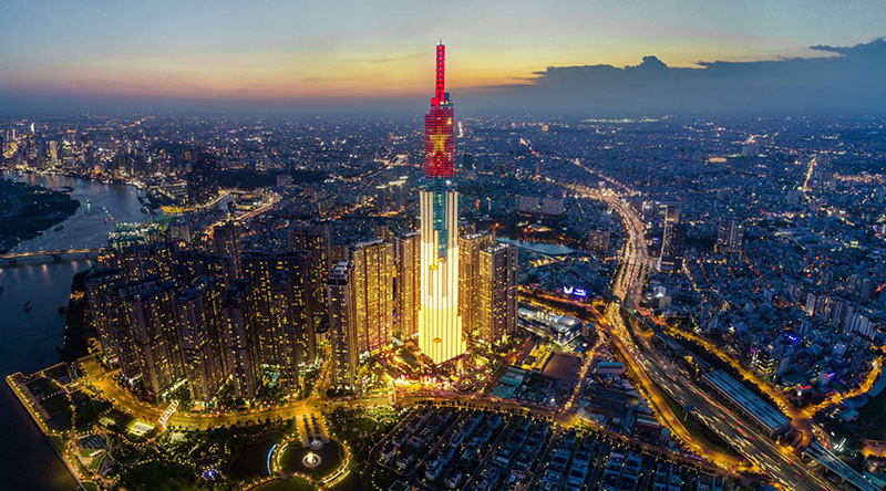 Landmark 81 is the tallest building in use in Vietnam until modern times