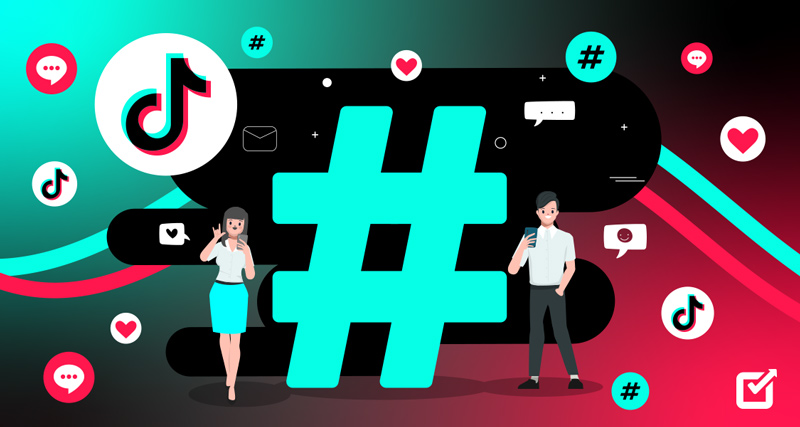 The TikTok hashtag symbol “#” is intended to group trending content that is popular at the present time.