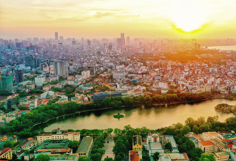 Hanoi is the only city in Vietnam with an area of over 3000 km2