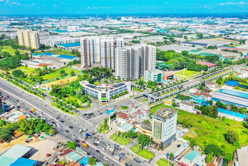 City. Thuan An is Vietnam's leading large industrial center