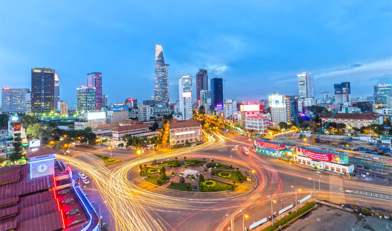 Ho Chi Minh City is one of five centrally run cities in Vietnam