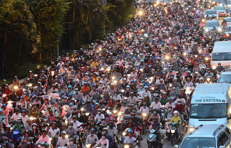 Ho Chi Minh has the highest population density in the country