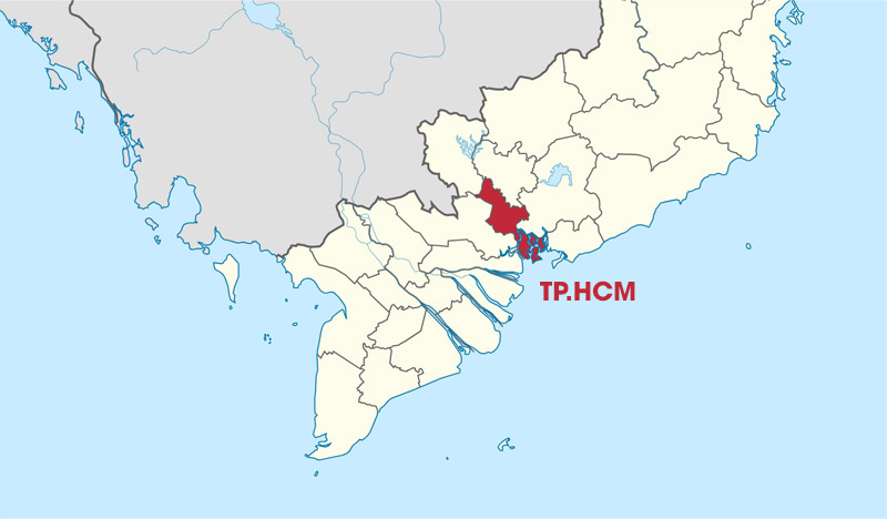 Ho Chi Minh's area accounts for about 0.6% of the total area of ​​the country