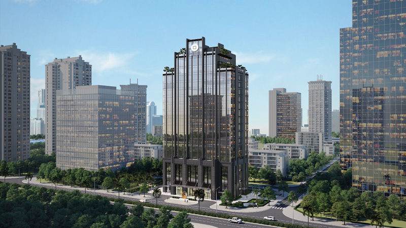 Oriental Square is the first Grade A office tower launched in the Starlake Tay Ho Tay urban area.