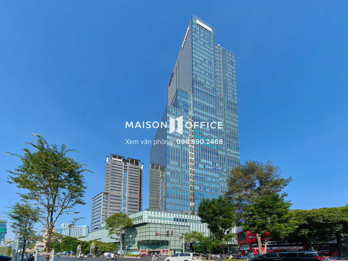 Saigon Centre Tower 2 is positioned at a "diamond" location, bordered by Pasteur, Nam Ky Khoi Nghia, and Ham Nghi streets