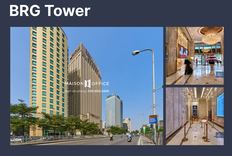 BRG Tower stands out with its modern design and high-class amenities.