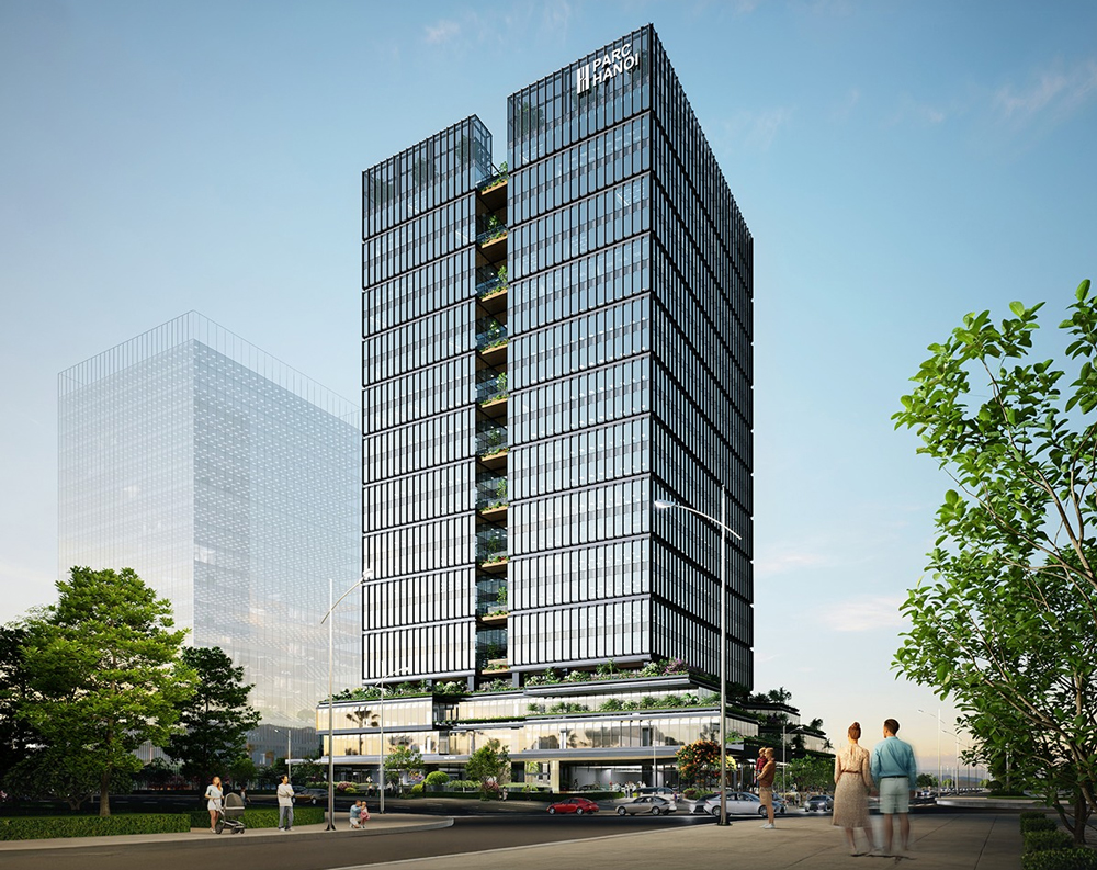 Parc Hanoi is designed with more than 20% of the area reserved for green space.