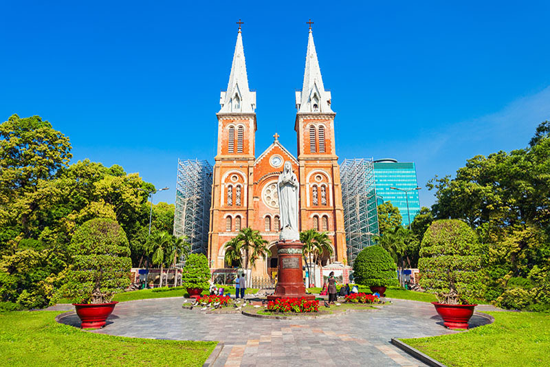 Notre Dame Cathedral is a typical architectural work of the city