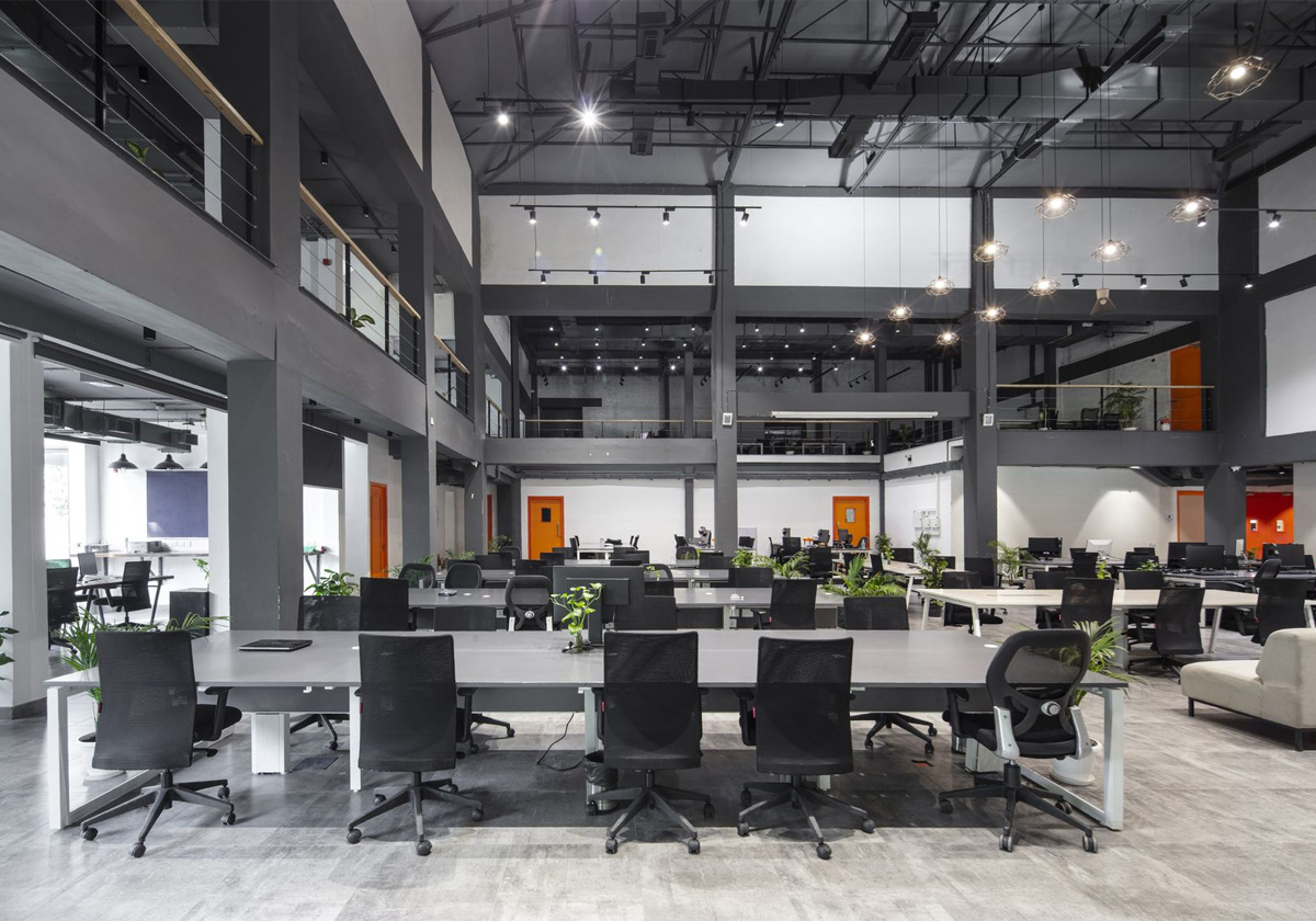 Traditional offices are suitable for large companies and corporations