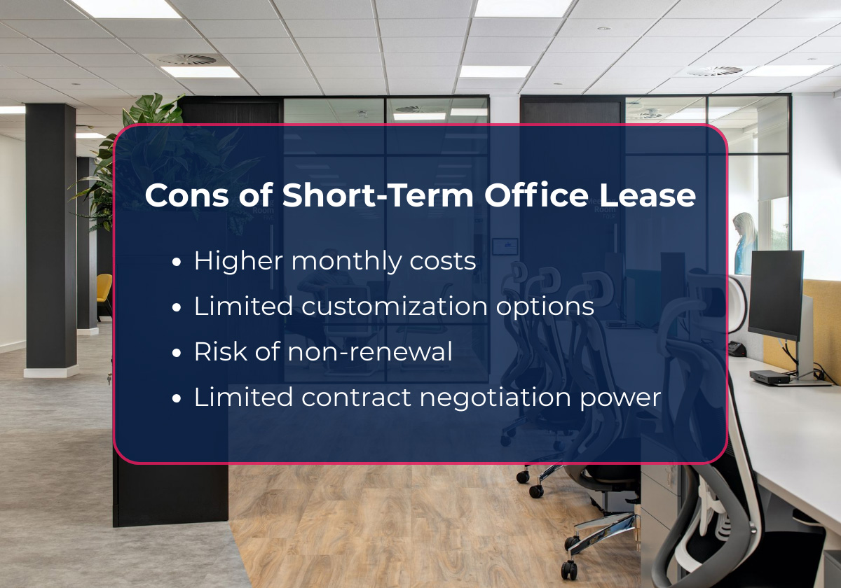 Cons of short-term office leasing in Vietnam