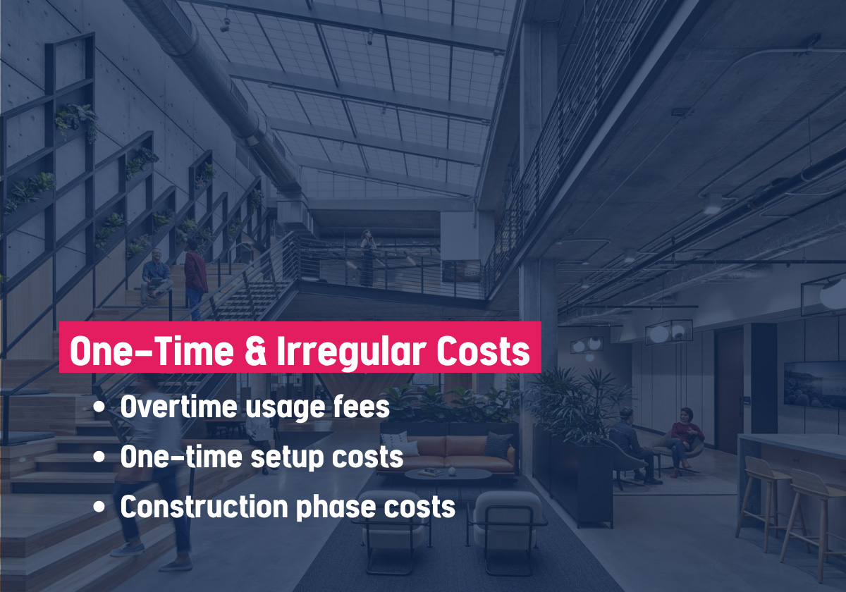 One-time & irregular costs when renting an office