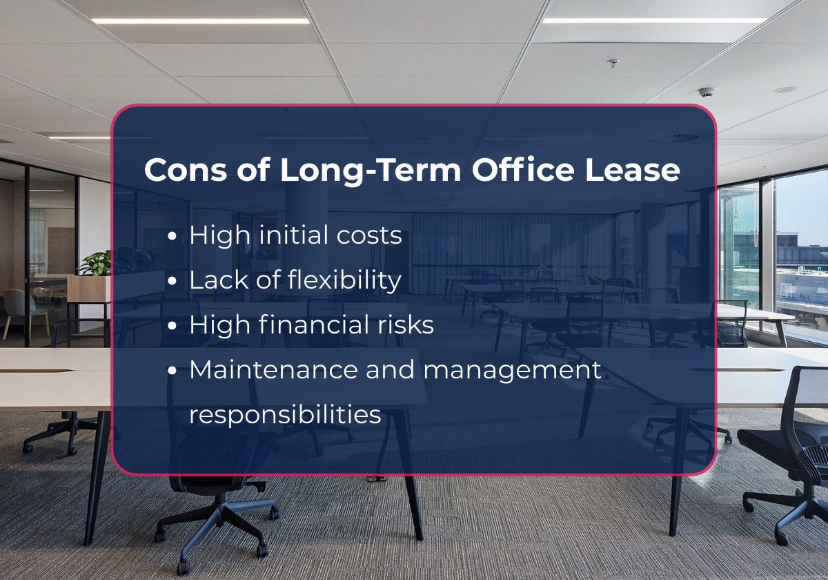 Cons of long-term office leasing in Vietnam