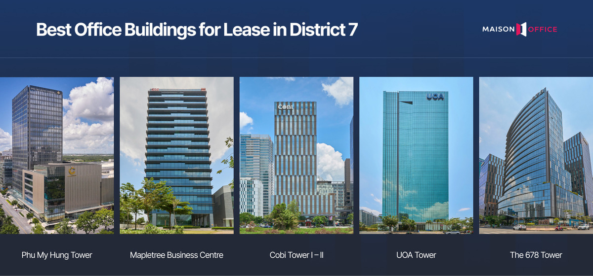 best office buildings for lease in District 7
