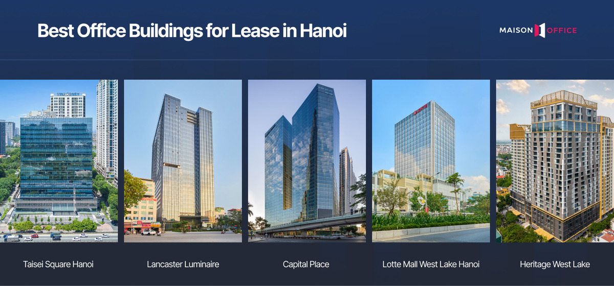 Top 5 featured office for lease in HaNoi this quarter