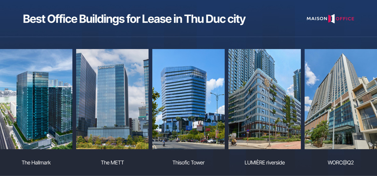 best office buildings for lease in Thu Duc