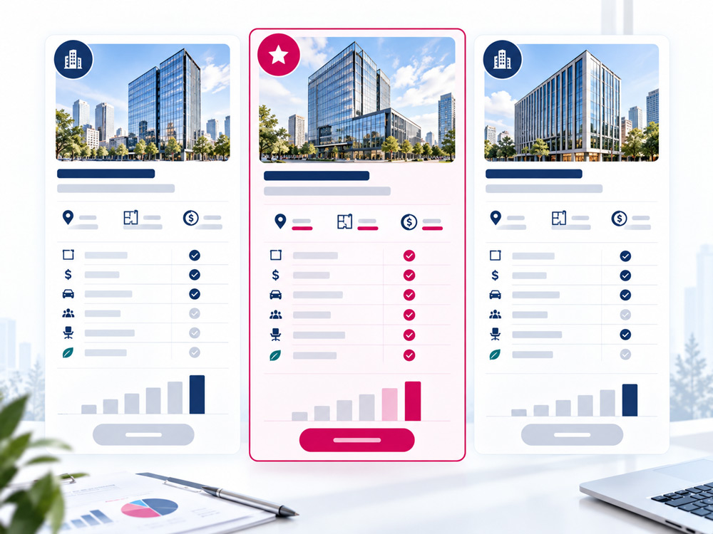 Compare buildings using consistent criteria before selecting