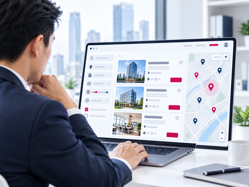Screen office options using consistent criteria before viewing