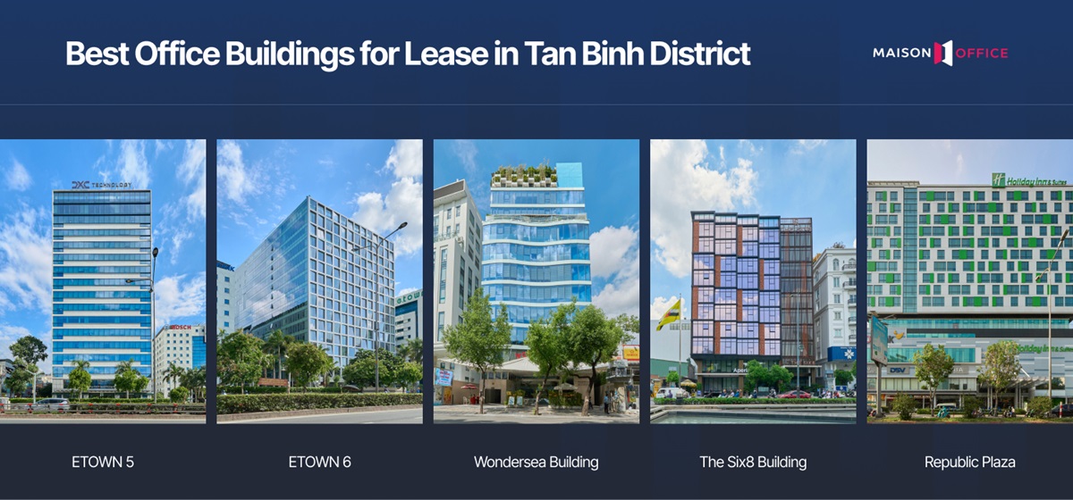 Top 5 best office buildings for lease in Tan Binh this quarter