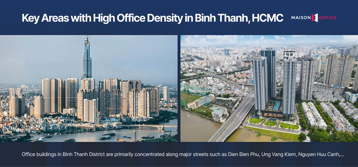 Areas with many office buildings in Binh Thanh
