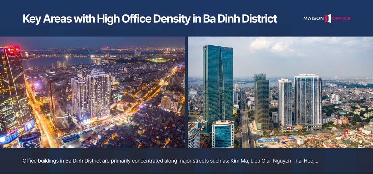 Key Areas with High Office Density in Ba Dinh District