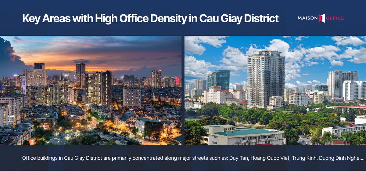Key Areas with High Office Density in Cau Giay District
