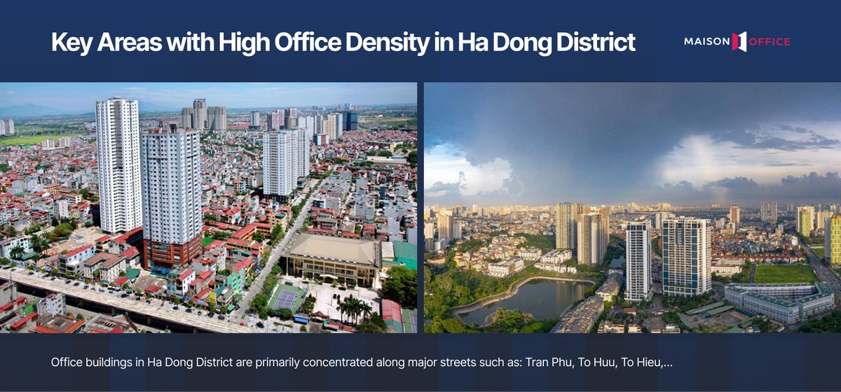 Key Areas with High Office Density in Ha Dong District