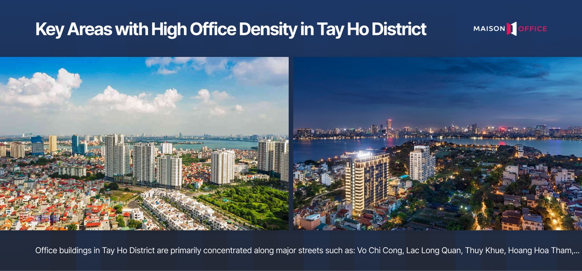 Key Areas with High Office Density in Tay Ho District