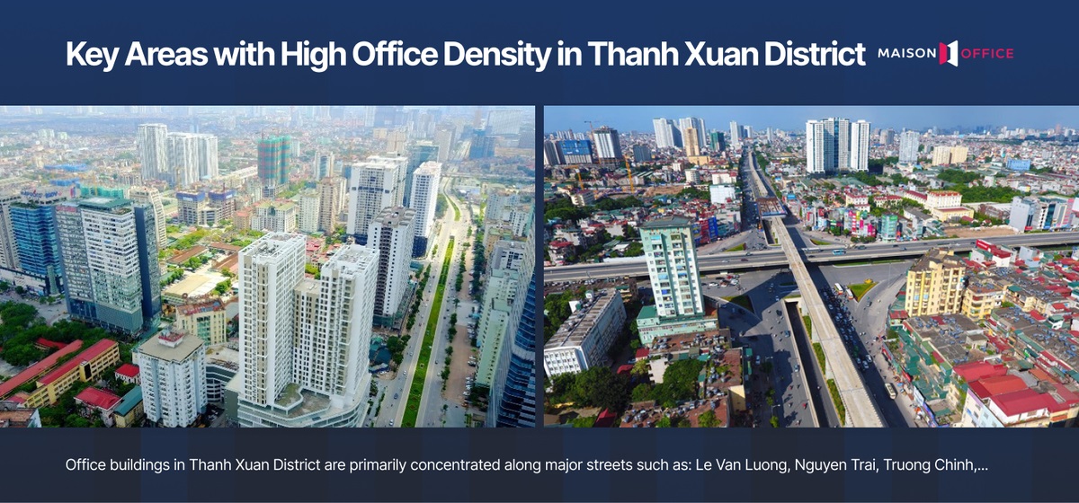 Key Areas with High Office Density in Thanh Xuan District