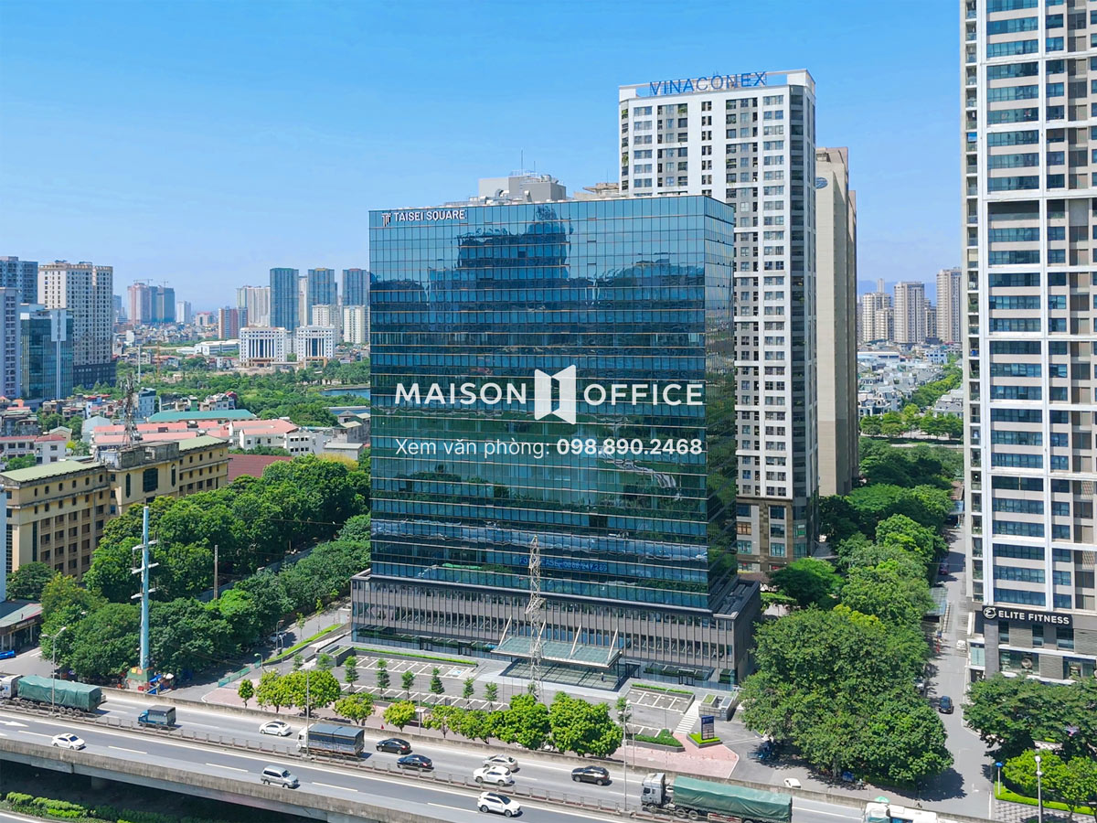 Taisei Square Hanoi is an office in Cau Giay District that attracts the attention of many Japanese businesses