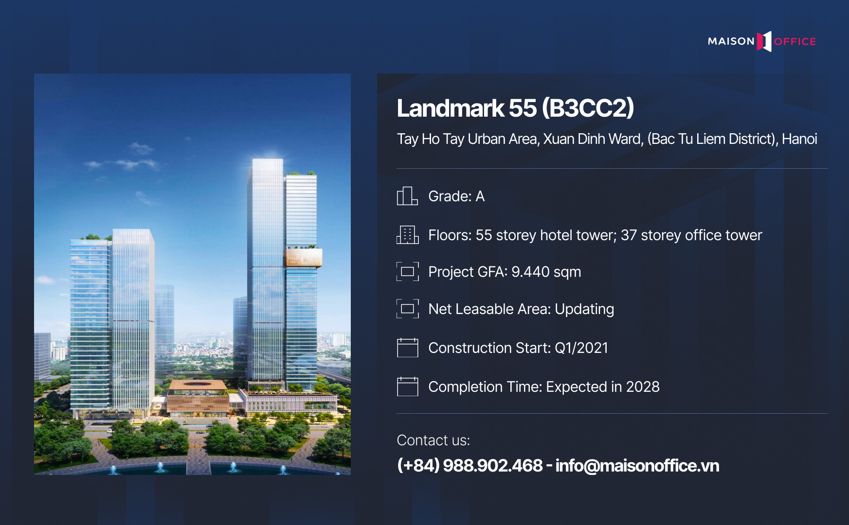 Landmark 55 Building, Hanoi Information